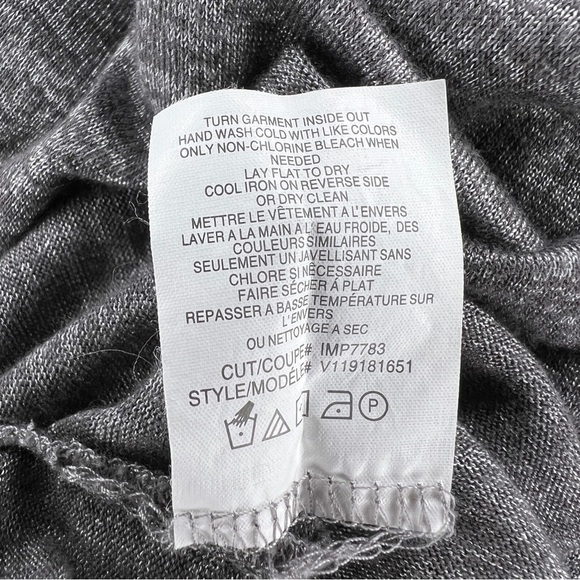 MEDIUM VINCE GREY LONG SLEEVE SHIRT STRETCH PULLOVER CASUAL - Picture 9 of 9